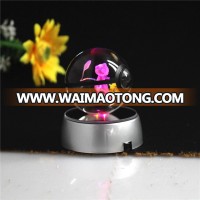 Free Shipping Mew 50mm 80mm New Design Engraving Crystal Pokemon Ball For Chidren's Gift With LED Light