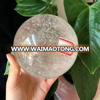 Natural Rock Polished Clear Quartz Sphere Crystal Ball For Sale